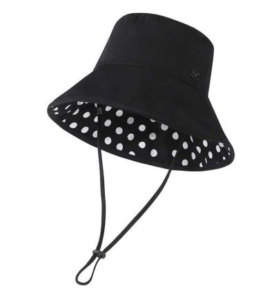 Topi Lebar Hitam Perempuan