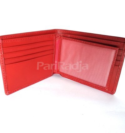Dompet Kulit Merah Laki-Laki
