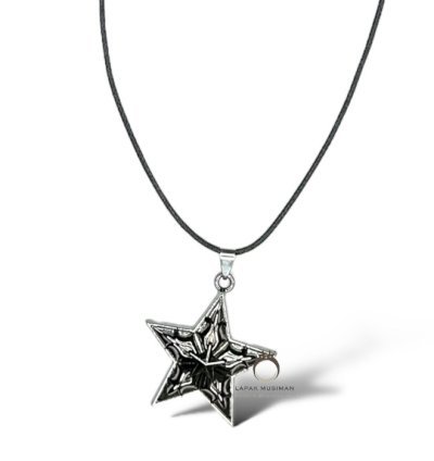 Kalung Laki-Laki Bandul Bintang Silver